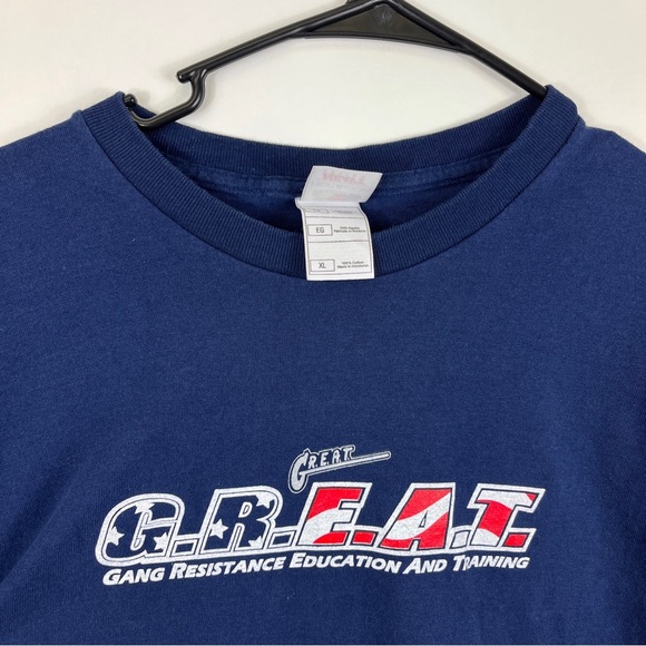Vintage GREAT Gang Resistance Education and Training t shirt size XL DARE 90s - Picture 6 of 8